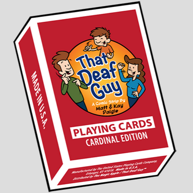 That Deaf Guy RED Cardinal Edition Playing Cards
